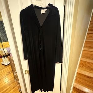 Cabi Whimsygoth duster black velvet button up women’s quality A+ size MED